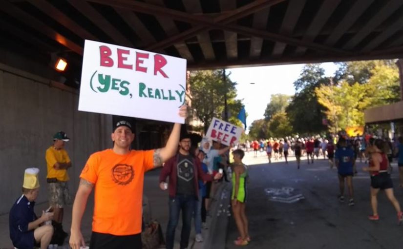 Chicago Marathon Beer Stop
